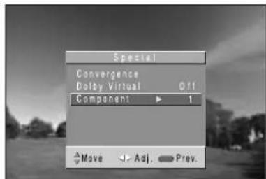 Special Convergence Dolby Virtual Off Component 1 Move Adj. Prev.