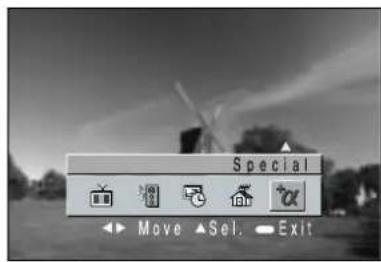 Special Move ▲Sel. ▼Exit