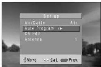 DAEWOO DSJ-4710CRA - Select the "Auto Program". - 2