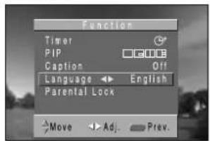 DAEWOO DSJ-4710CRA - Select language the “▼CH▲ button” - 2