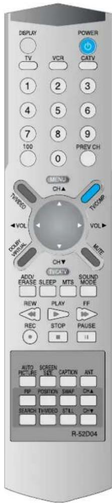 DAEWOO DSJ-4710CRA - Press the "TV/COMP." button. - 4