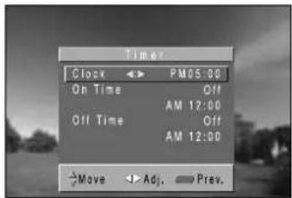 DAEWOO DSJ-4710CRA - Setup the "Clock". - 2