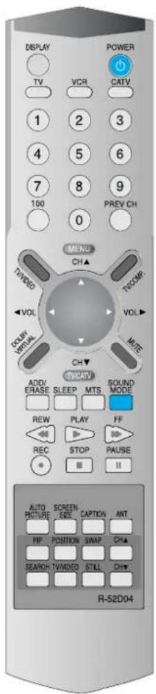 DAEWOO DSJ-4710CRA - Press the "Sound Mode" button. - 3