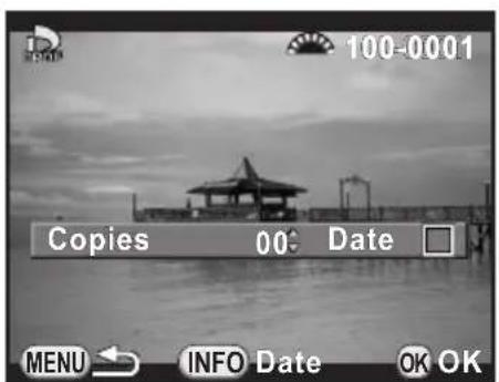 Copies 00 Date MENU INFO Date OK OK
