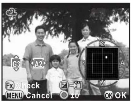 G3 A2 FX Check MENU Cancel ±0 OK OK