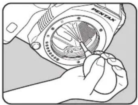RICOH K-30 - Removing Dust with a Blower - 4