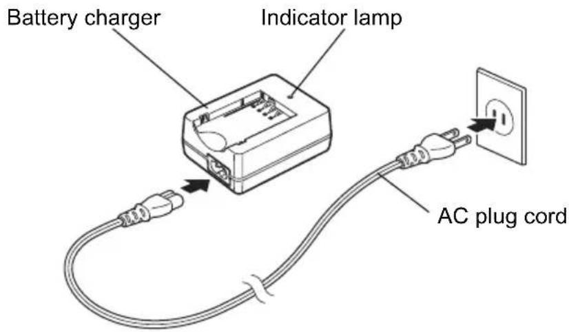 Battery charger Indicator lamp AC plug cord