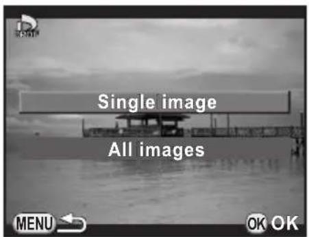 Single image All images MENU OK OK