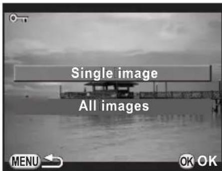 Single image All images MENU OK OK