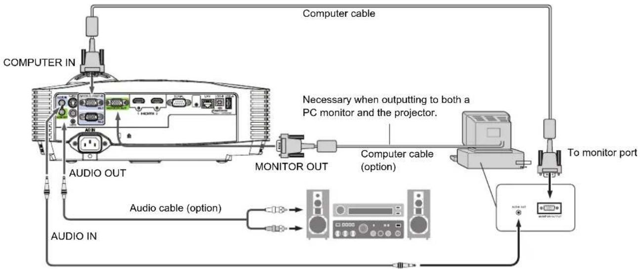MITSUBISHI TX20U - For computer with Mini D-SUB - 1