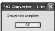 MITSUBISHI TW21U - Conversion of a PPT file to PtG file using the PtG Converter-Lite - 4