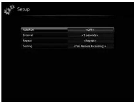 Setup Positioning Interval <5 seconds> Repeat Sorting