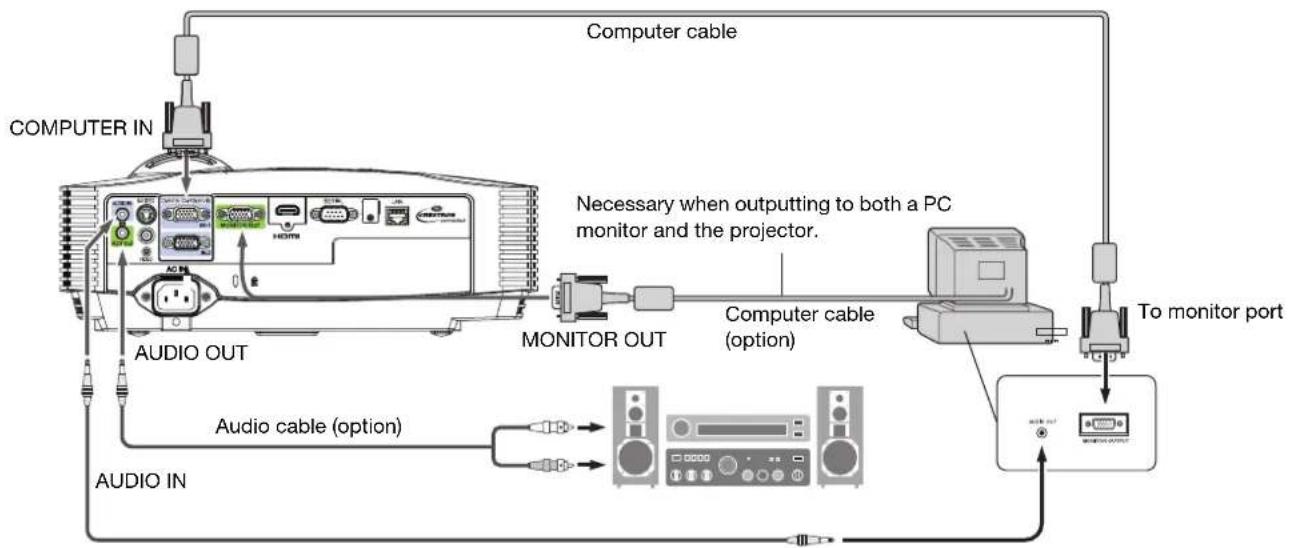 MITSUBISHI TX10U - For computer with Mini D-SUB - 1