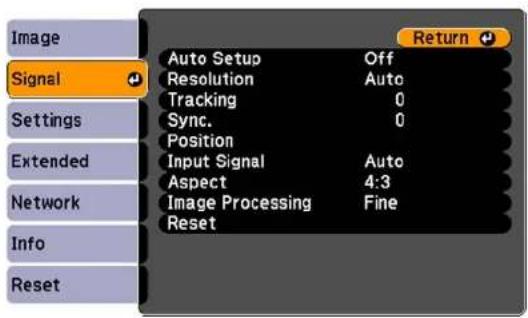 D-LINK PowerLite 1771W - InputSignalSettings-SignalMenu - 2