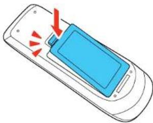D-LINK PowerLite 1776W - Installing Batteries in the Remote Control - 3