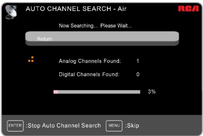 RCA 50PA30RQ - Auto Channel Search - 1