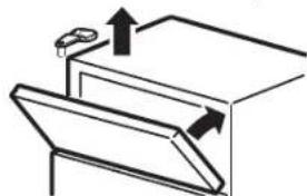 HOTPOINT HTN17CBDLWW - Re-hang the freezer door - 2