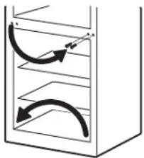 HOTPOINT HTN17CBDLWW - REMOVE THE FRESH FOOD DOOR (CONT.) - 1