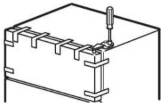 HOTPOINT HTN17CBDLWW - REMOVE THE FREEZER DOOR - 1