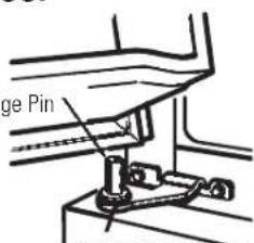 HOTPOINT HTN17CBDLWW - Re-hang the freezer door - 1