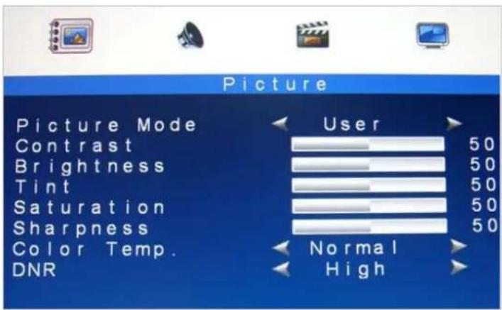 Speco Technologies VM17LED - OSD Menu - 1