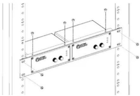 Technical diagram of a device rear panel with labeled ports and connectors