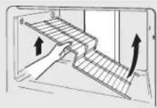 GE GTH18ECCBB - About the freezer compartment shelves. - 2