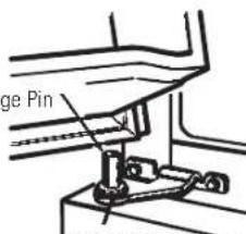 GE GTH18EBCBB - Re-hang the freezer door - 1
