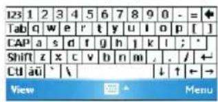 123 1 2 3 4 5 6 7 8 9 0 - = ♦ Tab q w e r t y u i o p [ ] CAP a s d f g h j k l ; * Shift z x c v b n m , . / | ← Ctrl äü ` \ View Menu