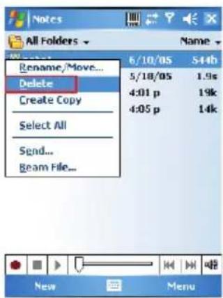 All Folders Rename/Move... Delete Create Copy Select All Send... Beam File... 6/10/05 544b 5/18/05 1.9s 4:01 p 19k 4:05 p 14k New Menu