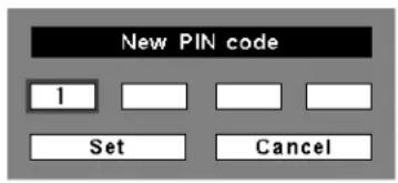 SANYO PLC-XTC50L - Change the PIN code - 1