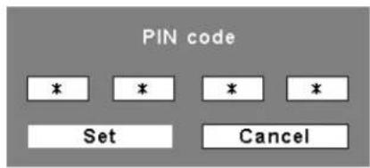 SANYO PLC-XTC50L - Change the PIN code lock setting - 2
