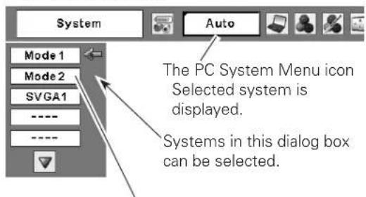 SANYO PLC-XTC50L - Selecting Computer System Manually - 1