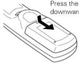SANYO PLC-XTC50L - Remote Control Battery Installation - 1