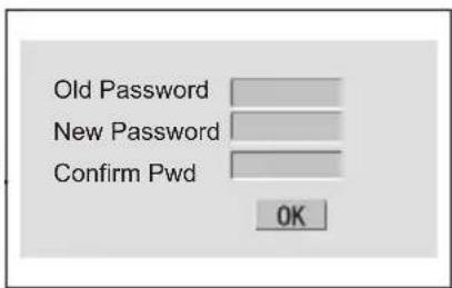 Old Password New Password Confirm Pwd OK