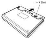 TOSHIBA SD-P101S - ■ Detaching the battery pack - 1