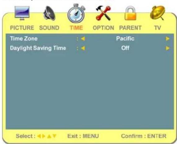 AOC L19W698 - — To set up time zone - 1