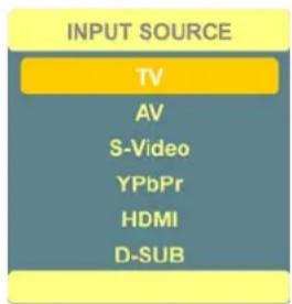 AOC L19W698 - Selecting input source - 1
