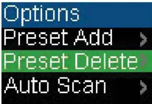 INSIGNIA NS-1A10S - To delete station presets: - 2