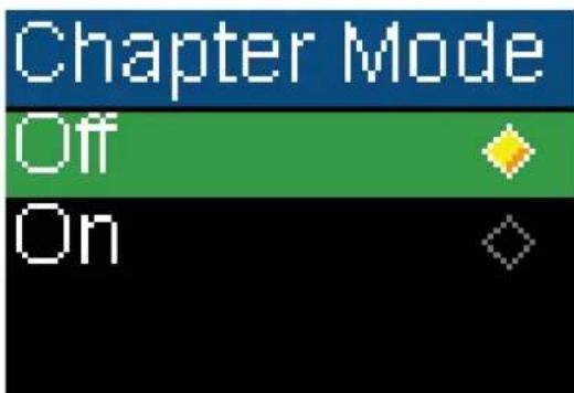 INSIGNIA NS-1A10S - To enable chapter mode: - 2