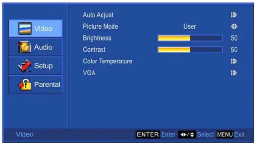 AOC L32W698 - —To adjust the picture quality - 2