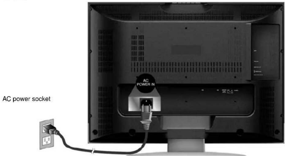 AOC L32W698 - Connecting with the power cord - 1