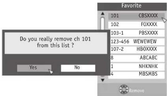 JVC AV-56P787 - Delete the favorite channel - 8
