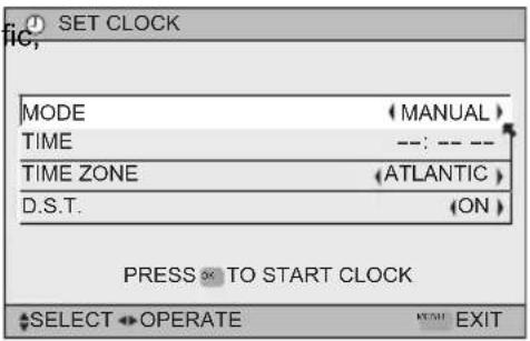 JVC HD-56FB97 - Set Clock - 5