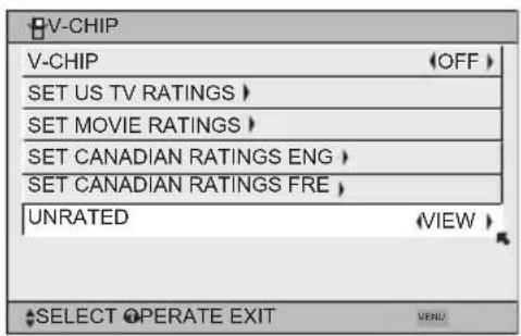 JVC HD-56FB97 - Directions to Block Unrated Programs - 2