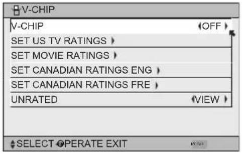 JVC HD-56FB97 - Setting US V-Chip Ratings - 7