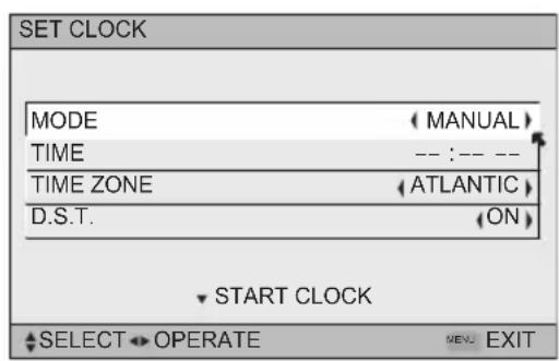 JVC HD-56FB97 - Manual Clock Set - 1