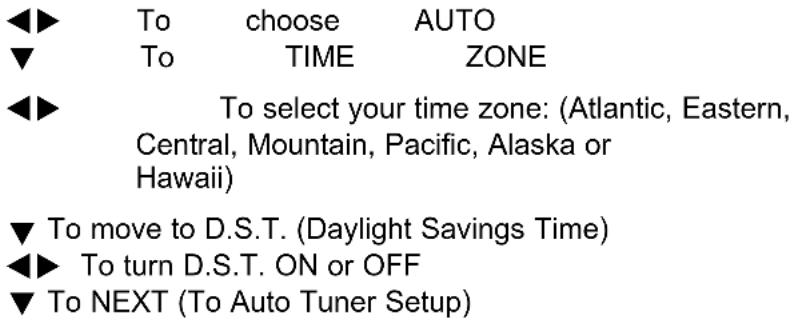 JVC HD-56FB97 - Auto Clock Set - 2
