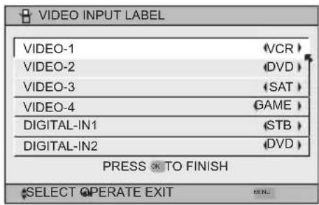 JVC HD-56FB97 - Video Input Label - 5