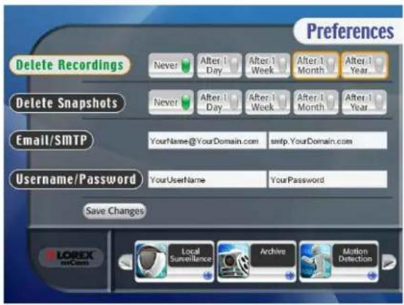Lorex mCam DVM5051 - Save Changes - 1